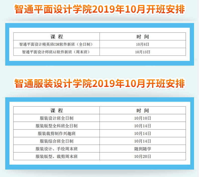 2019年10月智通培訓(xùn)開課通知03